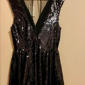 Free People black sequin dress
